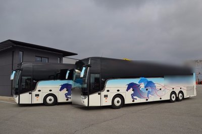 Coach minibus in Romans-sur-Isère