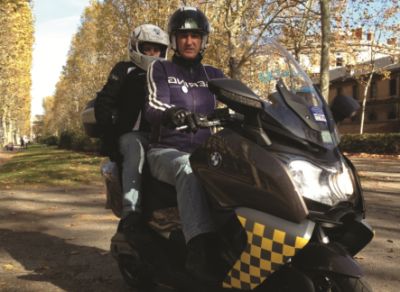 Motorcycle taxi in Blagnac