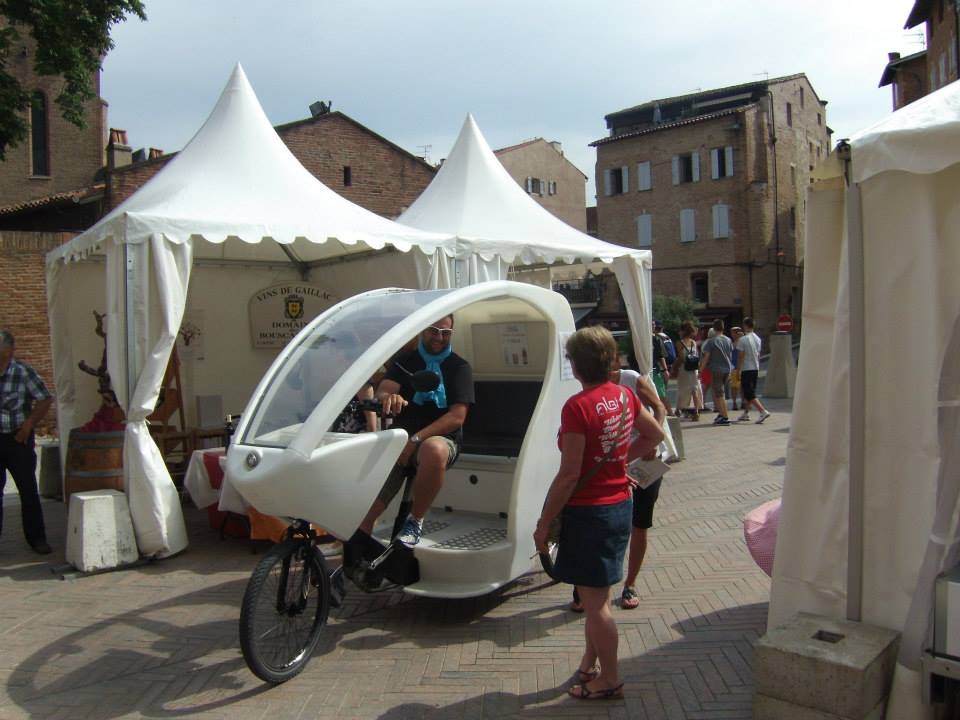 Fiets met chauffeur Albi: 