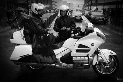 Motorcycle taxi in Paris